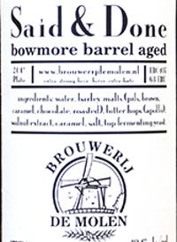 Said and Done van Brouwerij de Molen